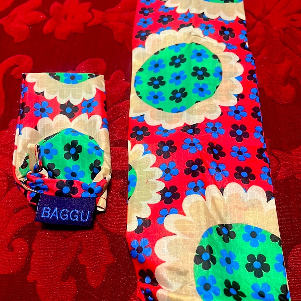 SINGLE WINE BAGGU floral bag